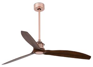Just Fan mennyezeti ventilátor, átmérő 128 cm, réz/diófa FARO BARCELONA, Just Fan, Fa, Nappali, Műanyag, Modern