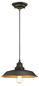 Függőlámpa Westinghouse, Iron Hill, dimmable, Fekete, Nappali, Fém, Vintage