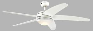 Bendan LED mennyezeti ventilátor, fehér, csendes – Westinghouse Westinghouse, Bendan, dimmable, Fehér, Nappali, Fa, Modern