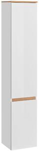 Comad Platinum szekrény 35x30x176 cm oldalt függő fehér-tölgy PLATINUM800FSC