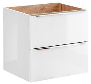 Comad Capri White szekrény 60x46x57 cm Függesztett, mosdó alatti fehér-tölgy CAPRIWHITE820BFSC
