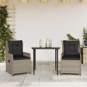 VidaXL Polyrattan Kerti Étkezőgarnitúra - 3 részes