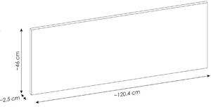 Comad Sante Fe Oak szekrény feletti pult 120.4x46 cm tölgy SANTAFEOAK89-120-A