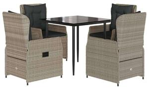 VidaXL Polyrattan Kerti Étkezőgarnitúra - 5 részes