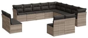 VidaXL Polyrattan Kerti Ülőgarnitúra - 13 részes