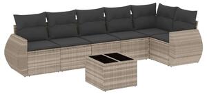 VidaXL Polyrattan Kerti Ülőgarnitúra - 7 részes