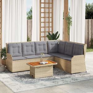 VidaXL Polyrattan Kerti Ülőgarnitúra - 5 részes - Bézs