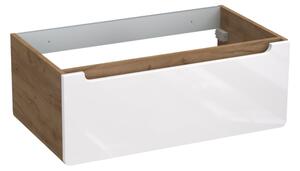 Strama Lupo szekrény 79.5x45.6x30 cm Függesztett, mosdó alatti fehér-tölgy 22.104.00