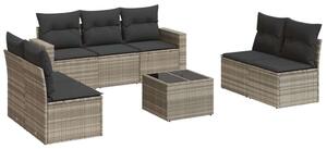VidaXL Polyrattan Kerti Ülőgarnitúra - 8 részes
