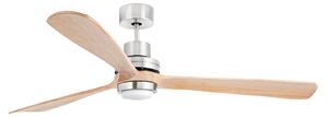Lantau-G LED mennyezeti ventilátor, átmérő 168 cm, fenyő FARO BARCELONA, Lantau-G, Fa, Nappali, Fa, Modern