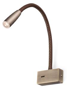 Fali Lámpa FARO BARCELONA, Lead, Barna / Rozsdabarna, Hálószoba, Modern