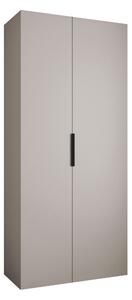 Gardróbszekrény Hartford 572, Laminált forgácslap, 246x110x52cm, Kasmír, Fekete