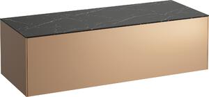 Laufen Sonar szekrény pulttal 117.5x45.5x34 cm Függesztett, mosdó alatti fekete H4054200341411