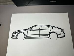 Audi RS7 faldekoráció