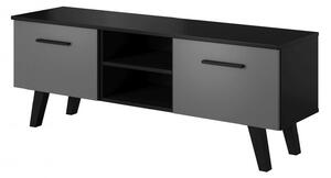 TV asztal/Kisebb szekrény Neal (matt fekete + grafit). 1001440