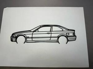 BMW E46 M3 faldekoráció