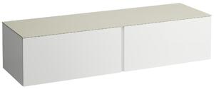 Laufen Il Bagno Alessi szekrény pulttal 160x50x37 cm Függesztett, mosdó alatti fehér H4313300972601