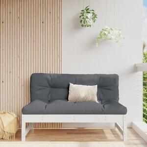 VidaXL fehér kerti tömör fenyőfa középső kanapé 120 x 80 cm