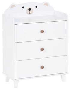 Háromfiókos komód MIMILI 79 cm Fehér