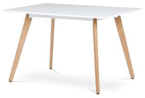 Étkezőasztal 120×80 cm, MDF, Fehér. DT-313 WT