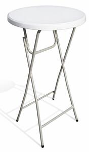Összecsukható bisztróasztal Ø 60 cm / magasság 110 cm - fehér