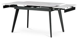 Bővíthető Étkezőasztal 120–180×80 cm, Kerámia Márvány Lappal. HT-405M WT