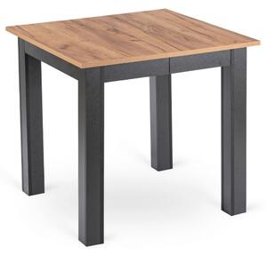 Kihúzható étkezőasztal 80–200 cm méretben, craft tölgy/fekete színben BEN
