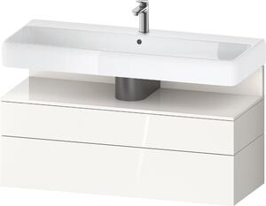 Duravit Qatego szekrény 119x47x59 cm Függesztett, mosdó alatti fehér QA4396022220010