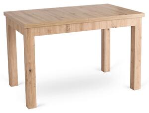 Kihúzható étkezőasztal 120–160 cm méretben, artisan tölgy színben SKUBI