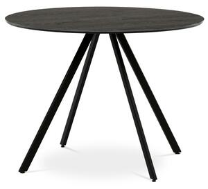 Kerek étkezőasztal 100x100cm, laminált, szürke tölgy, HT-R5010 GREY