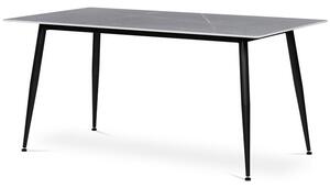 Étkezőasztal 160x90cm, kerámia, márvány, HT-406M GREY