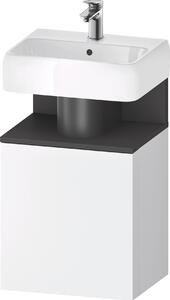 Duravit Qatego szekrény 44x35x64.5 cm Függesztett, mosdó alatti fehér-fekete QA4076L49180000