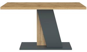 BRISTOL Étkezőasztal Tölgy/Fekete Színben 138 cm
