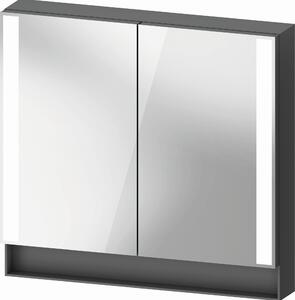 Duravit Qatego szekrény 80x15.5x75 cm tükörrel grafit QA7151049490000