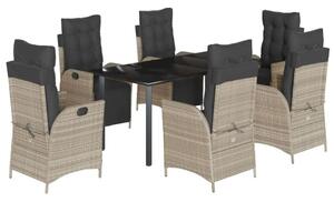 VidaXL Polyrattan Kerti Étkezőszett - 6 Fő