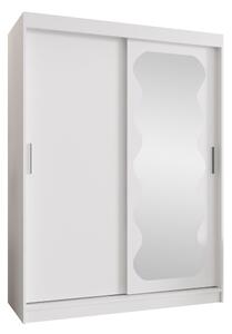 Gardróbszekrény Hartford 578, Laminált forgácslap, 200x150x62cm, Fehér