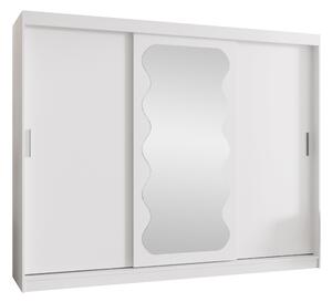 Gardróbszekrény Hartford 578, Laminált forgácslap, 200x250x62cm, Fehér