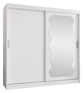 Gardróbszekrény Hartford 578, Laminált forgácslap, 200x200x62cm, Fehér