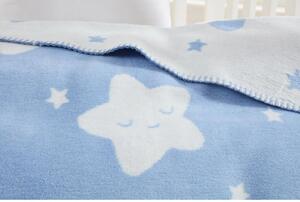 Kék babatakaró 120x100 cm Star - Minimalist Cushion Covers