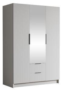 Gardróbszekrény Closico Calvron II, Laminált forgácslap, 216x150x60cm, Fekete, Fehér