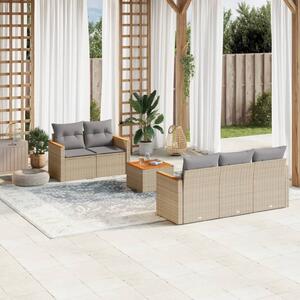 VidaXL Polyrattan Kerti Ülőgarnitúra - 6 részes
