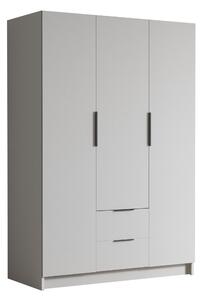 Gardróbszekrény Closico Calvron I, Laminált forgácslap, 216x150x60cm, Fekete, Fehér
