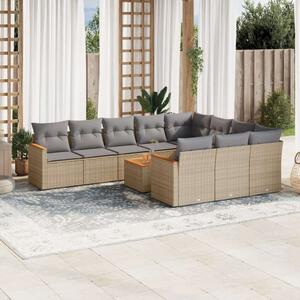 VidaXL Polyrattan Kerti Ülőgarnitúra - 11 részes