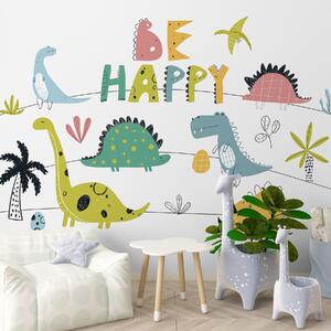 Fotótapéta A dinoszaurusz kalandok tiszta örömet okoznak, Gyerek fotótapéta, Gyerek fotótapéta dinoszauruszok, w00794 : Uwalls.hu