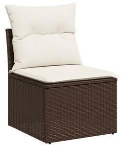 VidaXL Polyrattan Kerti Ülőgarnitúra - 11 részes - Barna