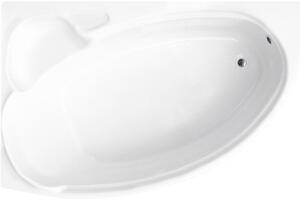 Besco Finezja Nova sarokkád 140x95 cm baloldali fehér #WAF-140-NL