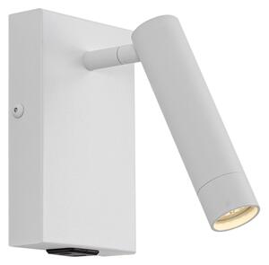 Modern, állítható fehér fali lámpa USB-C csatlakozóval - Croft