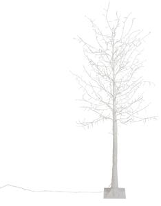 Karácsonyi állólámpa fehér fa 180 cm LED-del, időzítővel IP44 - Ki