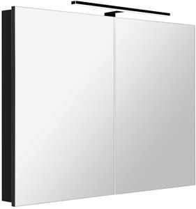 Sapho Greta szekrény 101x14.2x70 cm tükörrel fekete GT105-0035