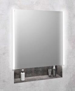 Sapho Integra szekrény 65.2x16.5x70 cm tükörrel szürke IN065